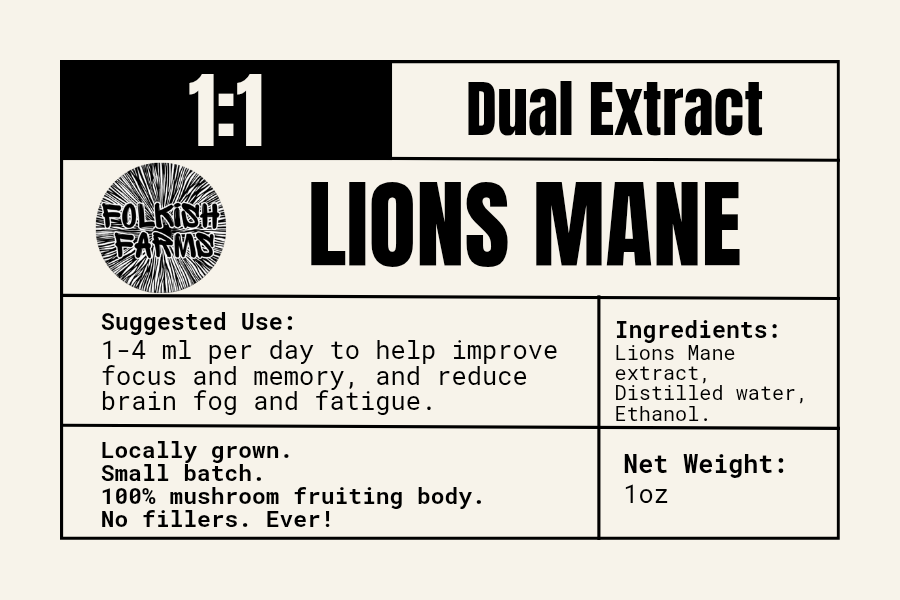 Lions Mane Tincture